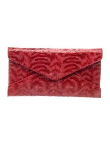 Embossed Leather Clutch
