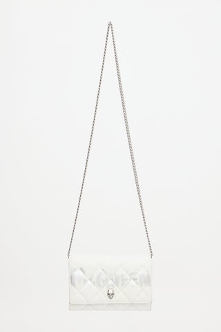 Quilted Leather Skull Bag