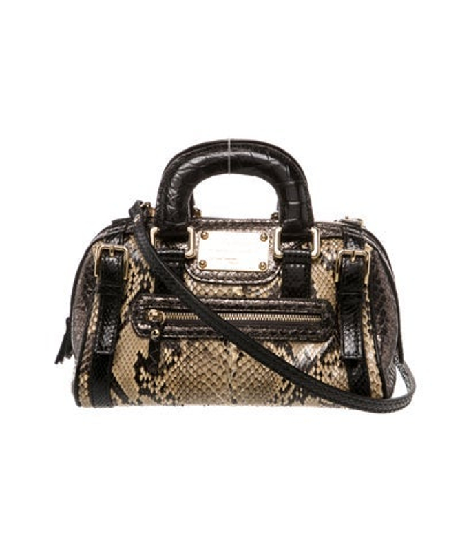 Dolce & Gabbana Gabbana Snakeskin Top Handle Bag