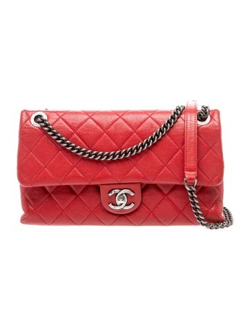 Small Burgundy Rocks Flap Bag