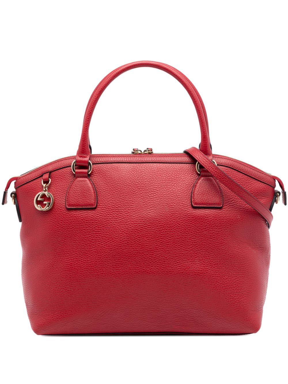 2016-2025 Large Dollar Calfskin GG Charm Dome satchel