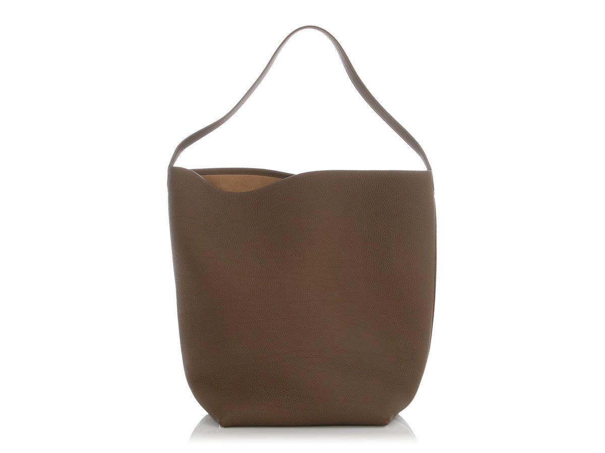 The Row The Row Large Taupe Calfskin N/S Park Tote Bag