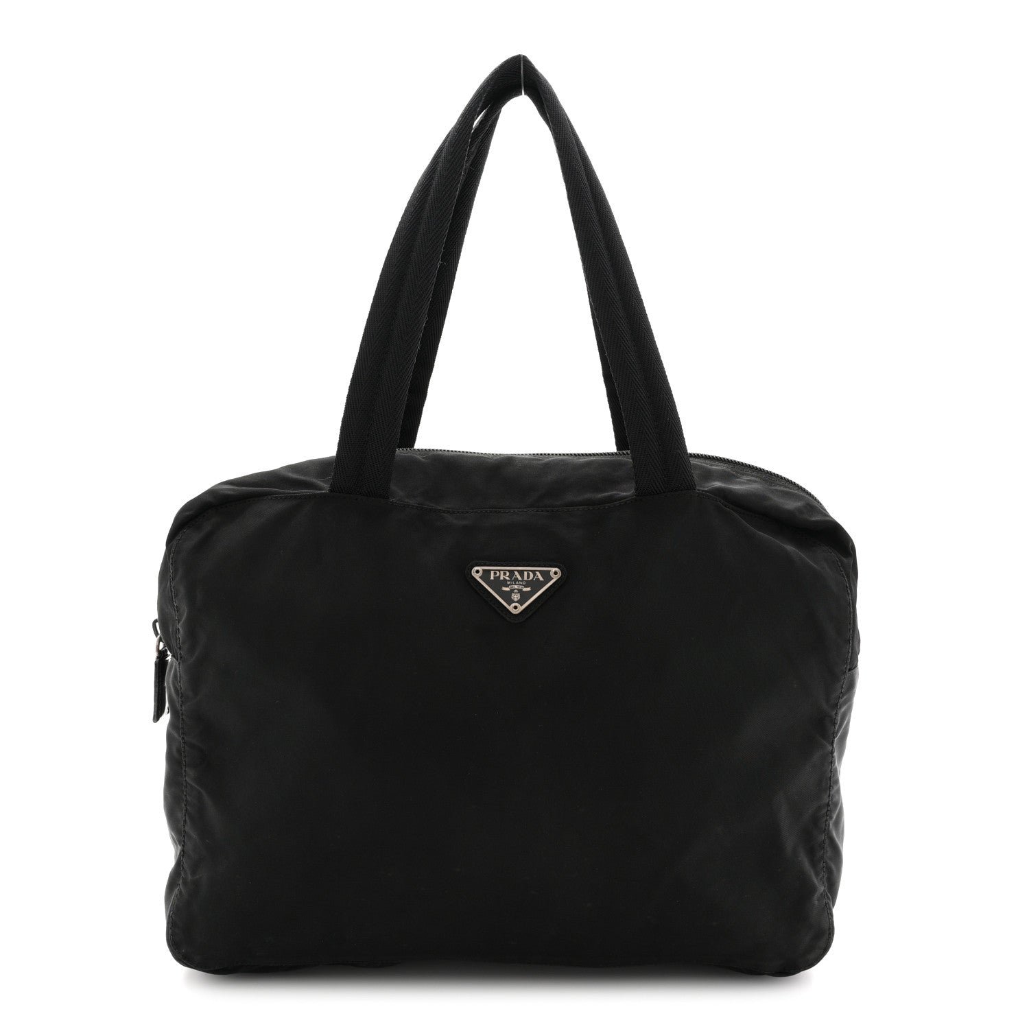 Prada Tessuto Nylon Shoulder Bag  Black