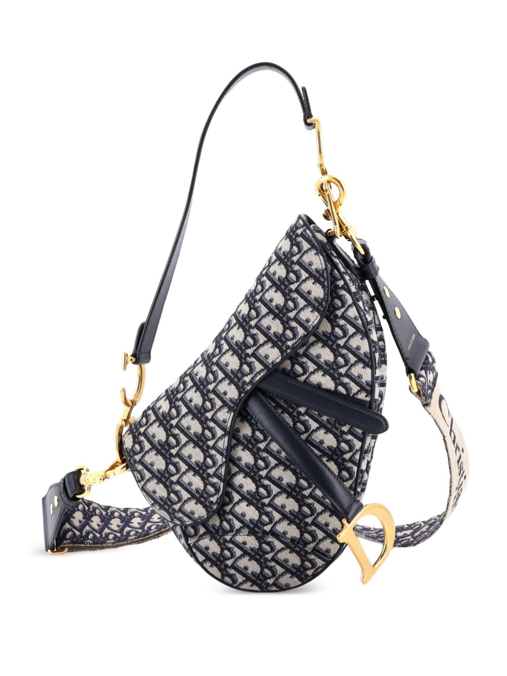 Saddle Handbag with Strap Oblique Canvas Medium shoulder bag