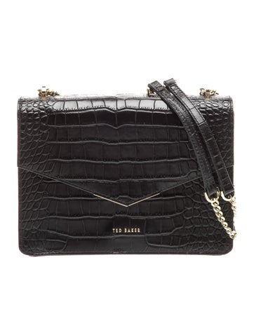 Embossed Leather Shoulder Bag
