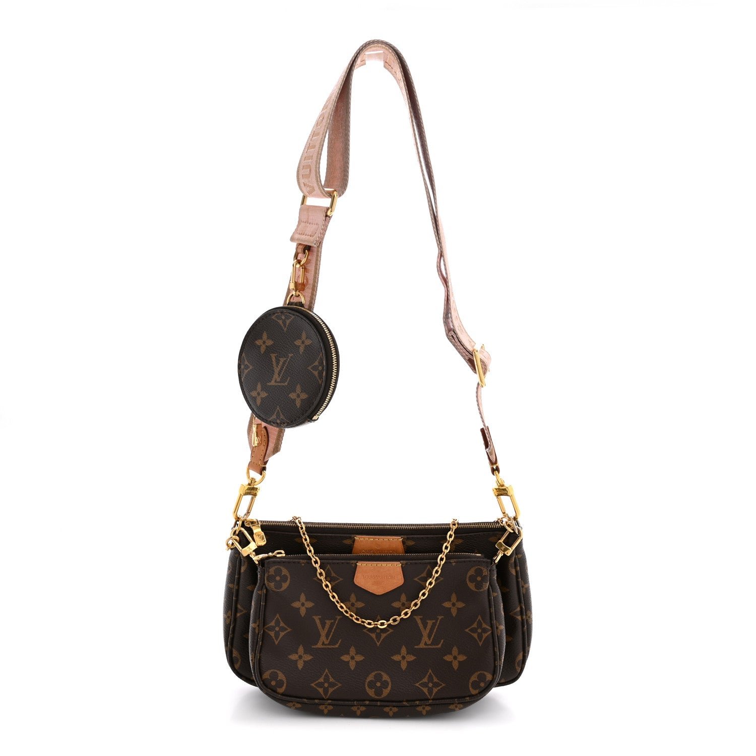 Louis Vuitton Monogram Multi Pochette Accessories Rose Clair