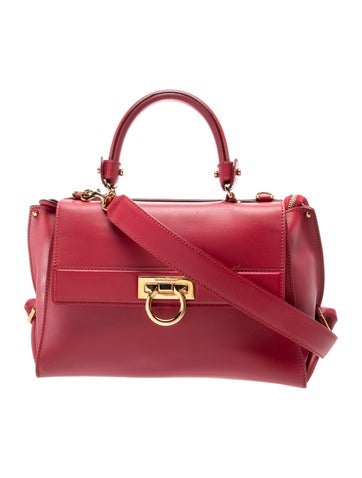 Ferragamo Leather Top Handle Bag