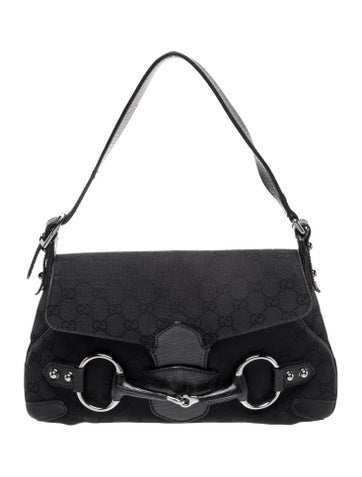 GG Canvas Horsebit Chain
