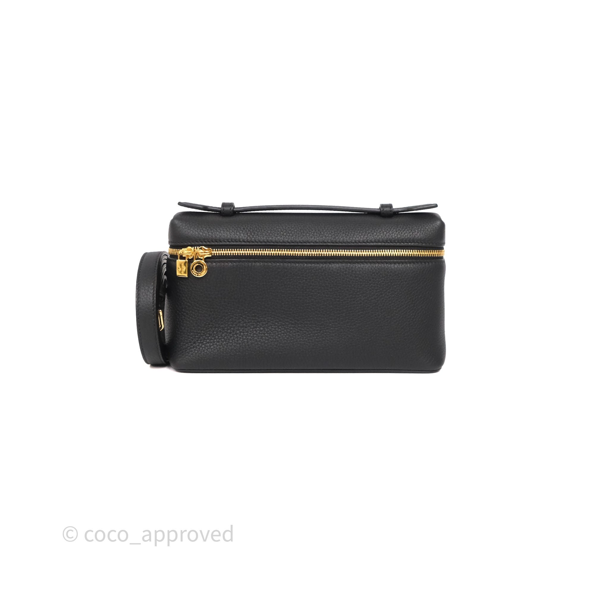 Loro Piana Extra Pocket L19 Black Grained Calfskin