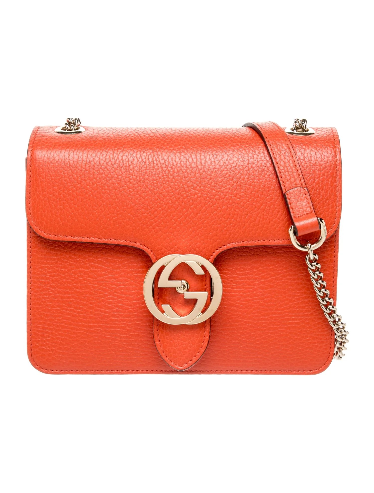 Leather Interlocking GG Small