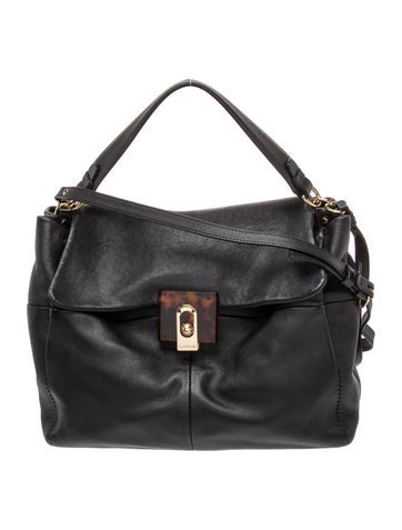 Leather Top Handle Bag