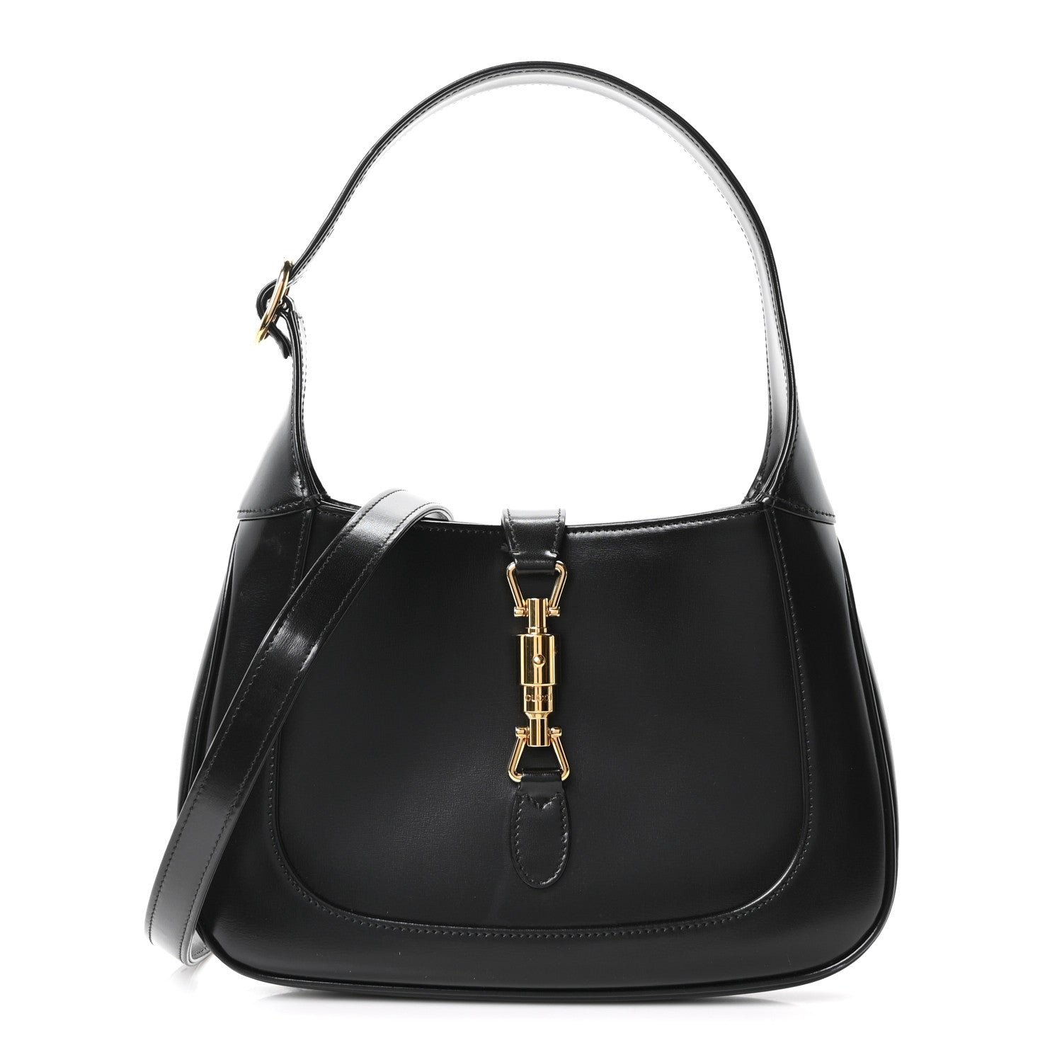 Gucci Boarded Dyana Lux Calfskin Small Jackie 1961 Hobo Black