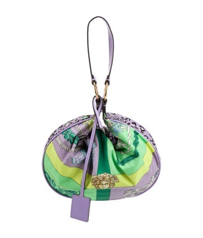 Versace Nylon Top Handle Bag