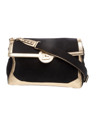 Balmain Canvas Shoulder Bag