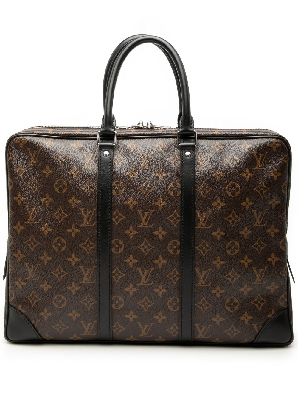 2011 Monogram Macassar Porte Documents Voyage GM business bag