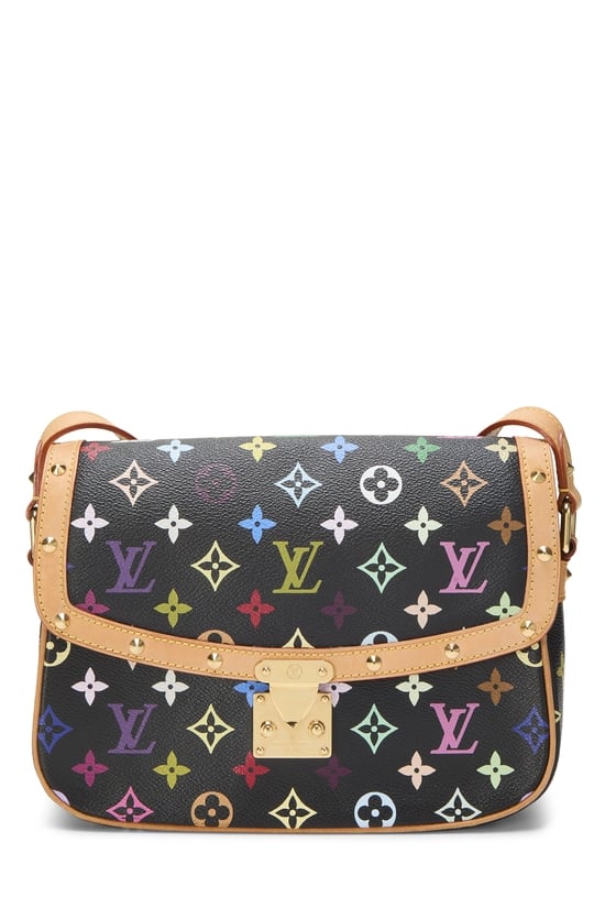 Takashi Murakami x Louis Vuitton Black Monogram Multicolore Sologne