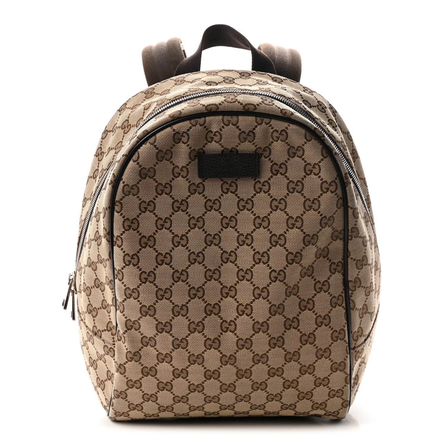 Gucci Monogram Travel Backpack Dark Brown