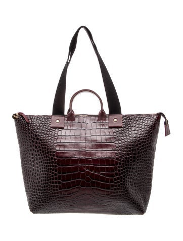 Embossed Leather Tote