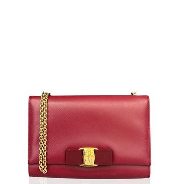 Saffiano Lux Leather Miss Vara Bow Crossbody Bag