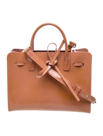 Patent Leather Top Handle Bag