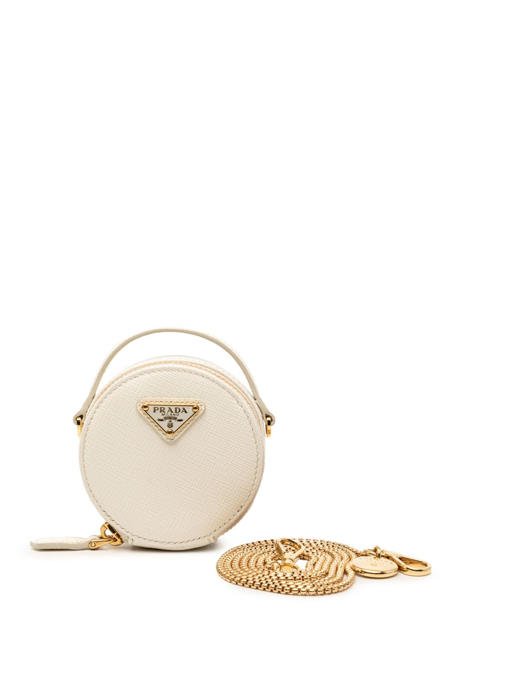 2013-2026 Mini Saffiano Triangle Pouch satchel