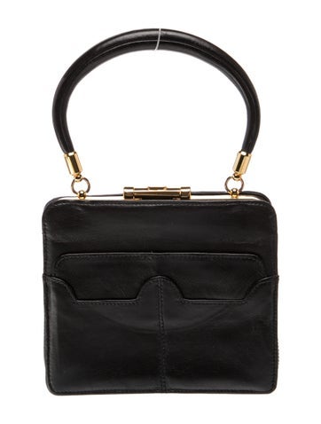Valentino Leather Top Handle Bag Vintage