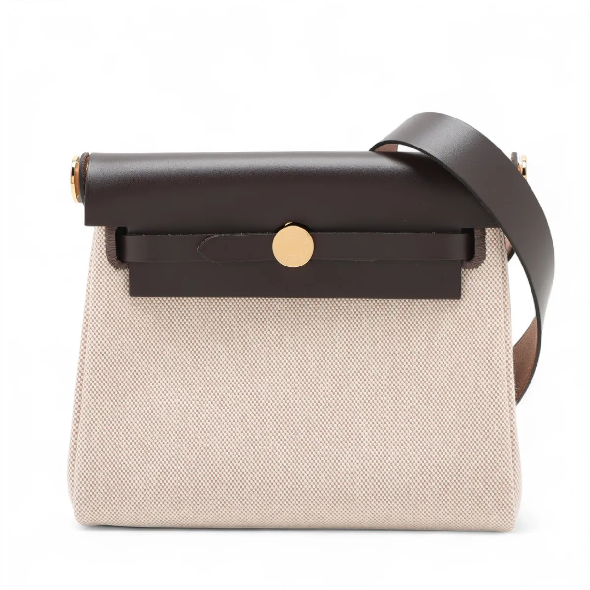 Hermès Herbag Zip 20 Mini Twirl Ash x Vash Hunter BEIGE x EVENE Gold Metal Fitti