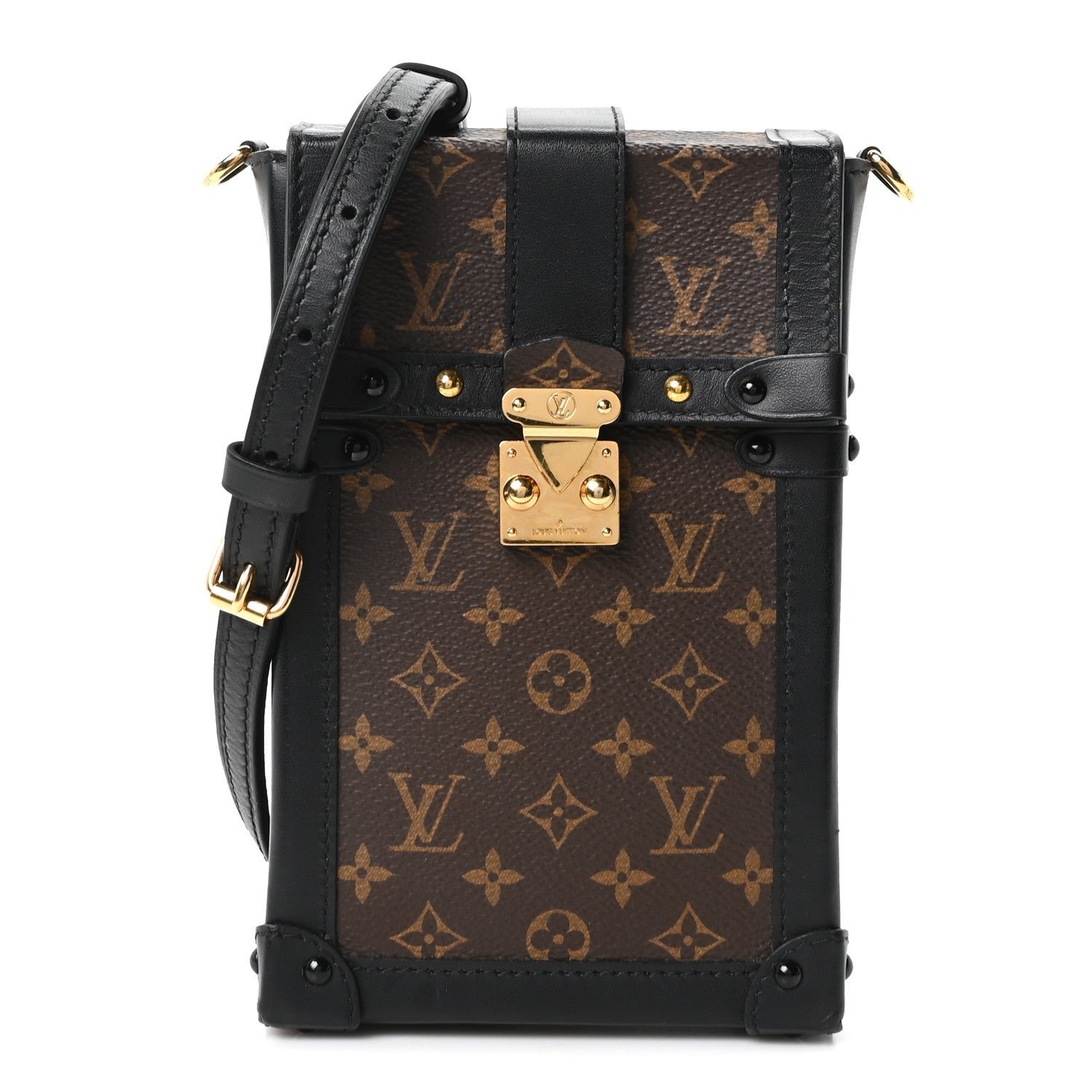 Louis Vuitton Monogram Pochette Trunk Verticale Black