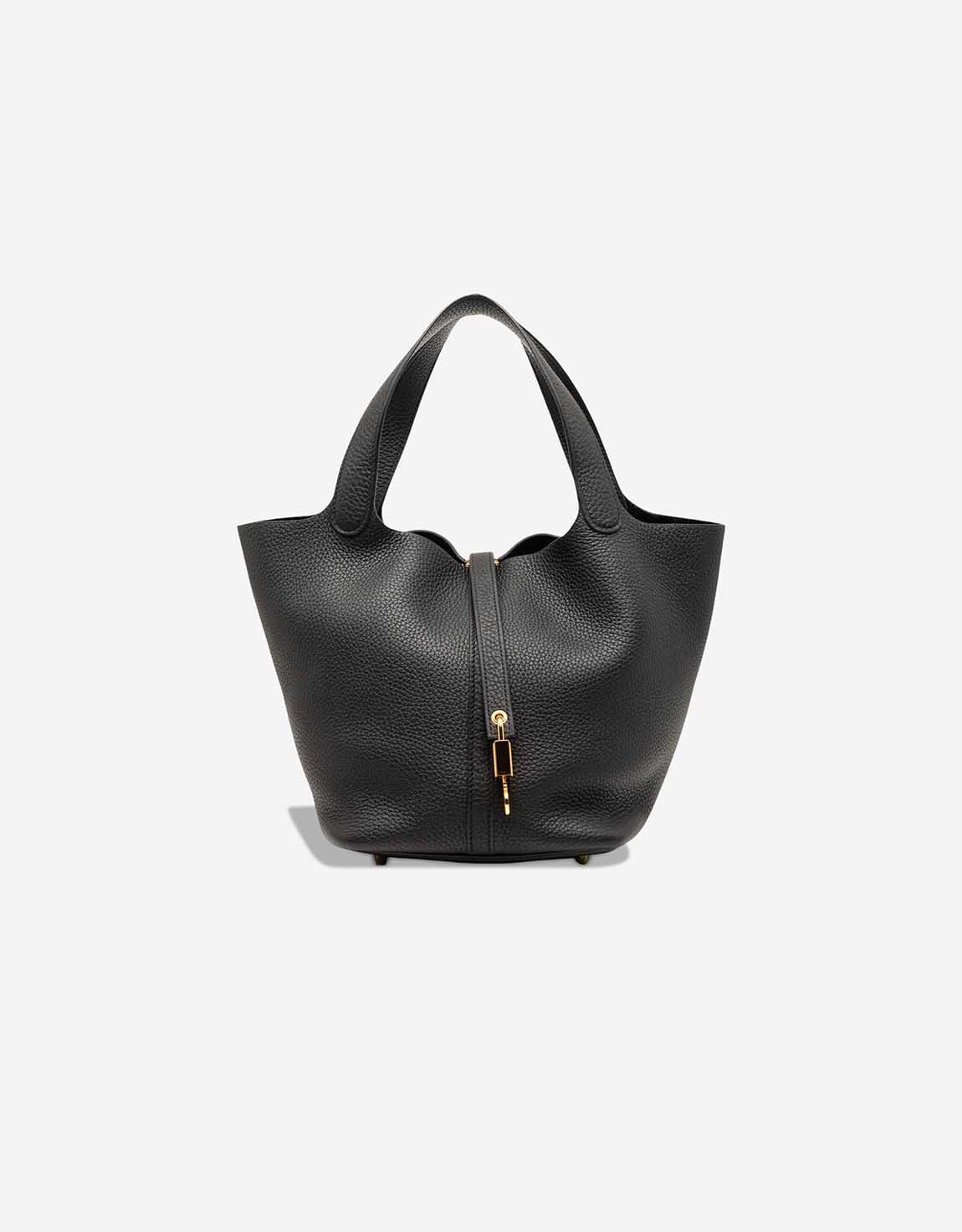 Hermes 
		Picotin 22 Clémence Black    