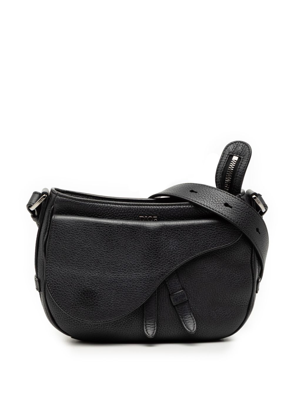 2021 Grained Calfskin Saddle Soft Bag satchel