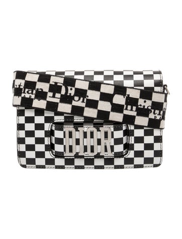 Leather /J'Adior Checkered Flap.