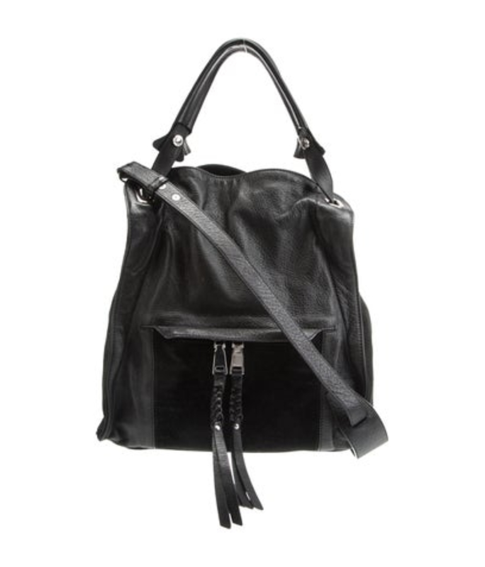 Sandro Leather Top Handle Bag