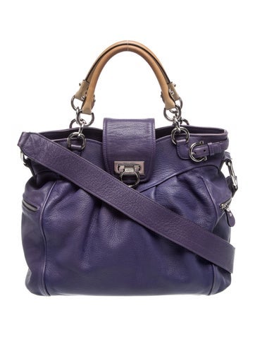 Leather Top Handle Bag