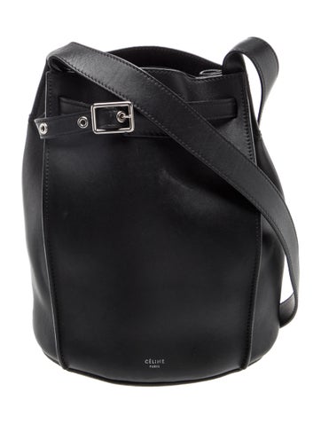 Leather Big Bucket w/Strap