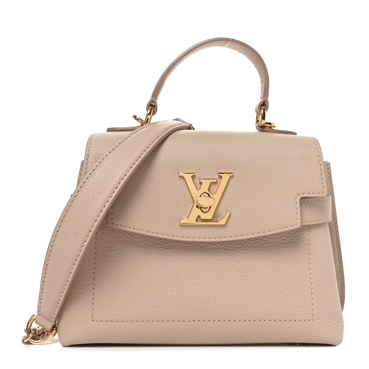 Louis Vuitton Soft Calfskin Mini Lockme Ever Greige