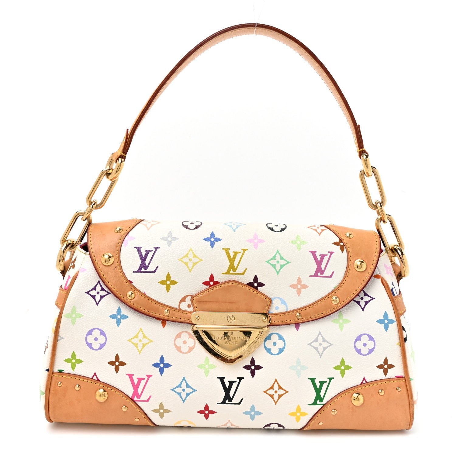 Louis Vuitton Monogram Multicolor Beverly MM White