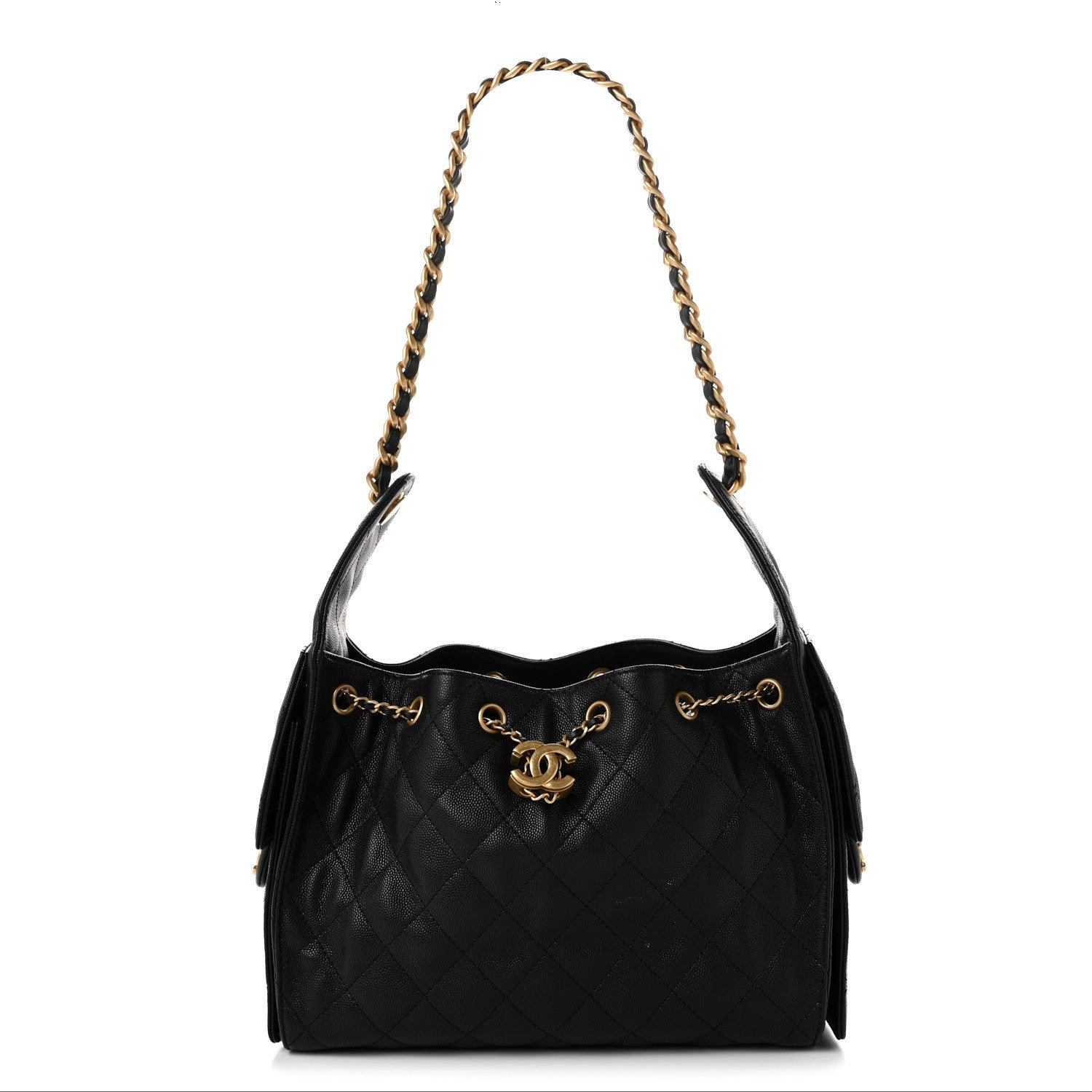 Chanel Caviar Quilted Small Chanel 25 Handbag Black