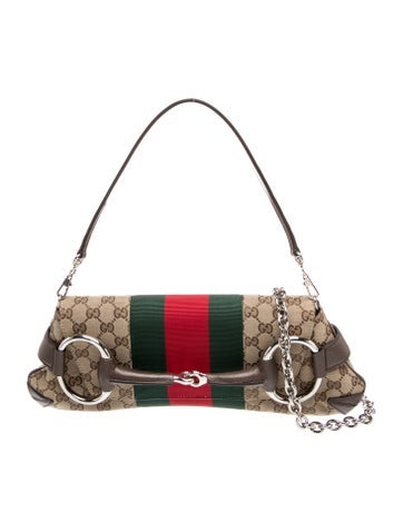 GG Canvas Horsebit Chain