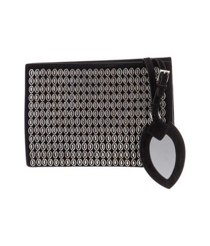 Alaia Suede Clutch