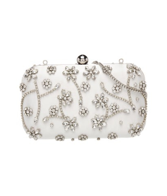 Badgley Mischka Mischka Satin Minaudiere