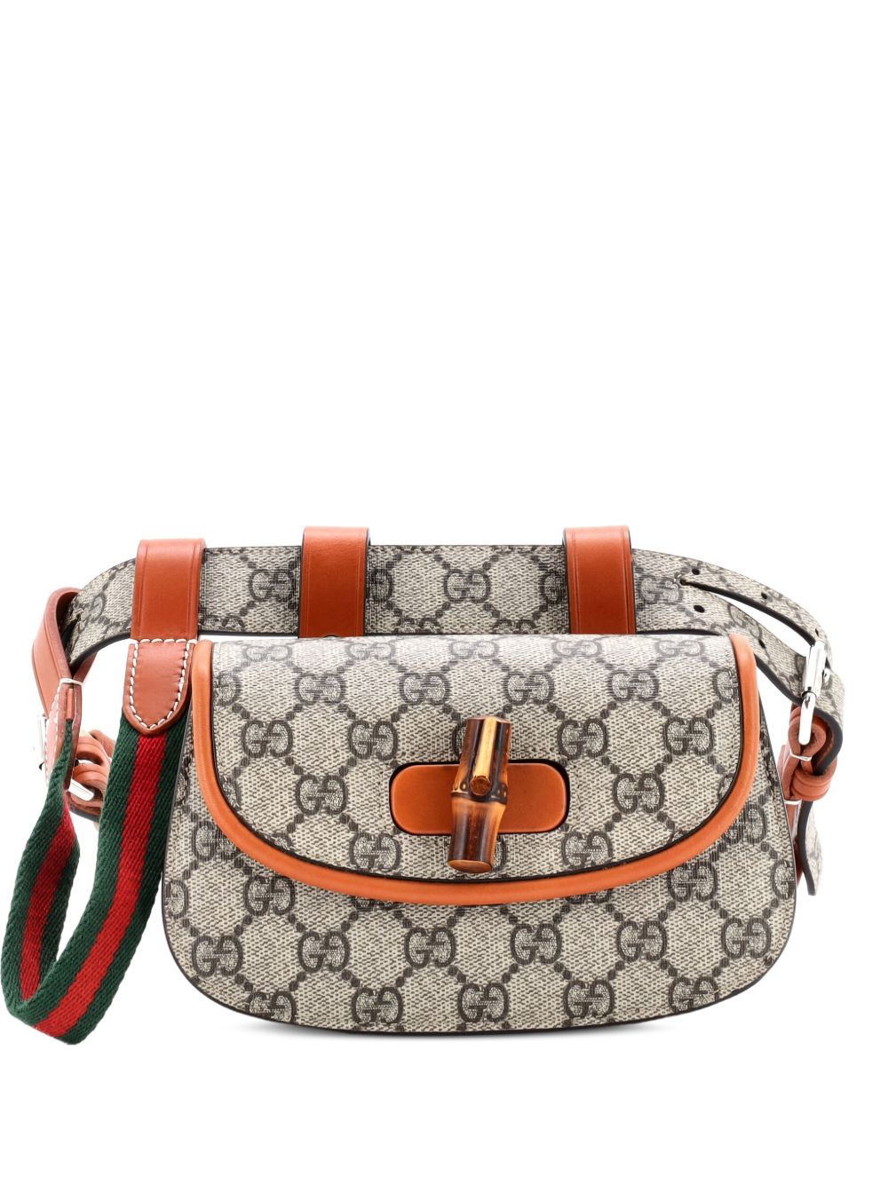 Bamboo 1947 GG Coated Canvas Mini belt bag