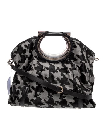 Ponyhair Top Handle Bag