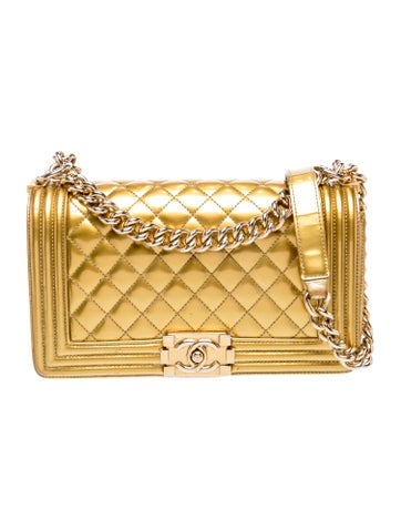Medium Patent Boy Bag