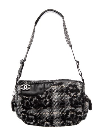 Tweed Camellia Camera Bag