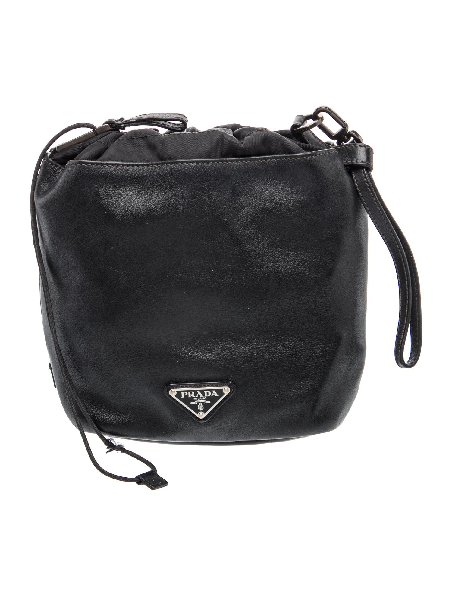 Enameled Metal Triangle Clutch