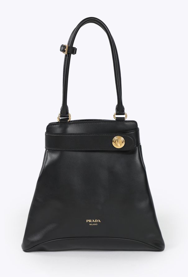 Prada S/S 2025 Carey Medium Leather Tote Bag