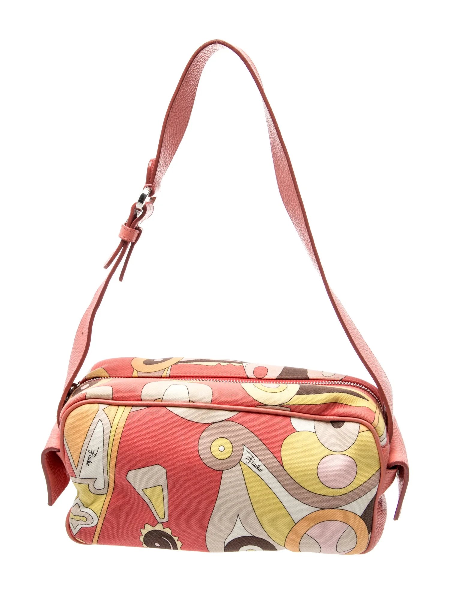Emilio Pucci Canvas Shoulder Bag