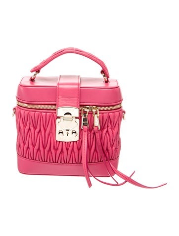Miu Miu Leather Top Handle Bag