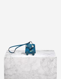 Hermes 
		Kelly Doll Bag Charm Tadelakt Bleu Izmir / Vert Bosphore / Jaune Bourgeon / Bleu Brume    