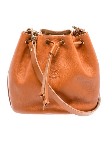 Il Bisonte Leather Bucket Bag